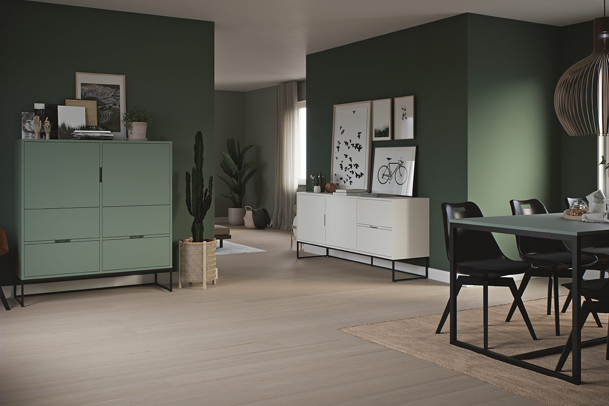 Tenzo Lipp Sideboard Weiß matt  Günstig Möbel, Küchen & Büromöbel